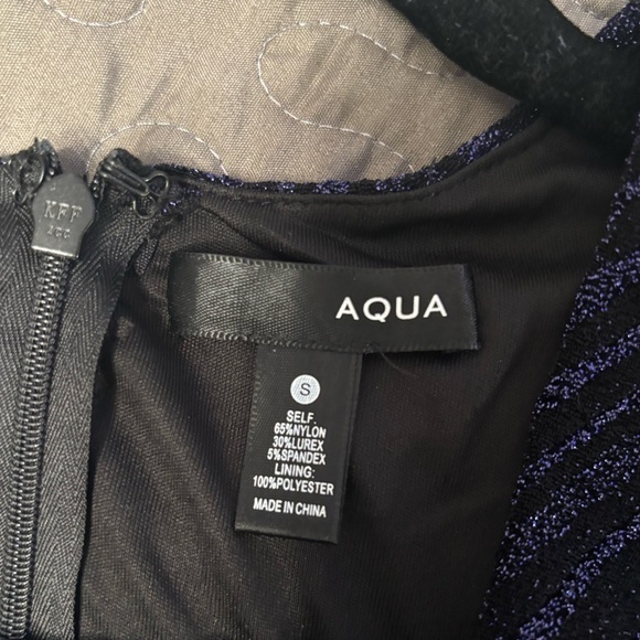 Aqua mini dress. Size small. Color black/navy. Brand new with tags. - Picture 4 of 6